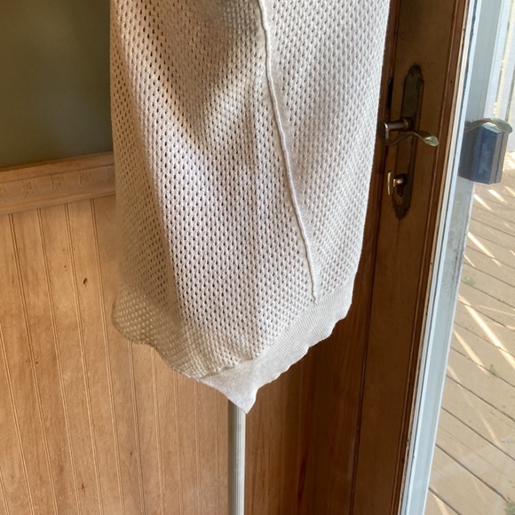 Rebecca Taylor white mesh long sleeve top - Picture 5 of 8